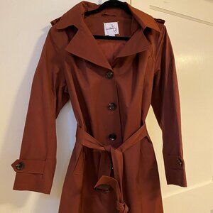 Sam Edelman Button Front Belted Trench Ginger XL